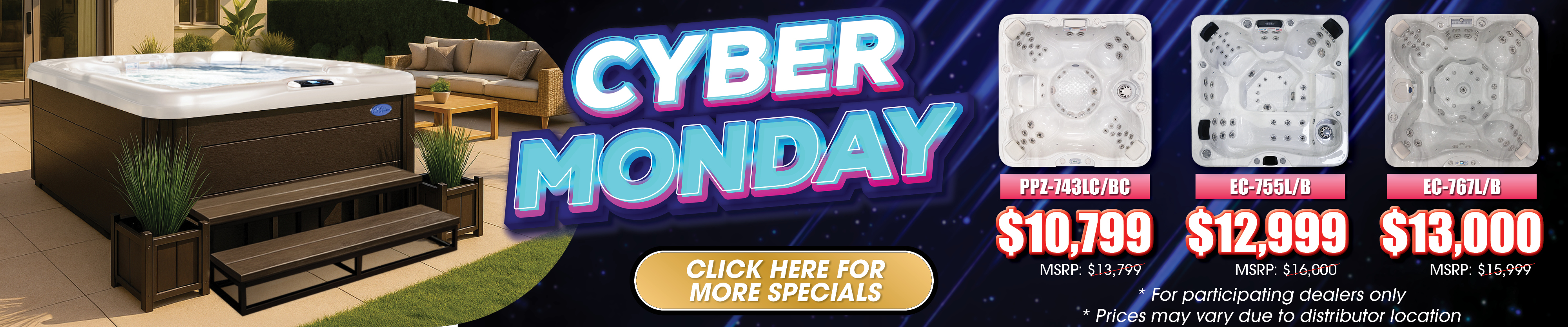 Calspas hot tub being used in a family setting - Merced